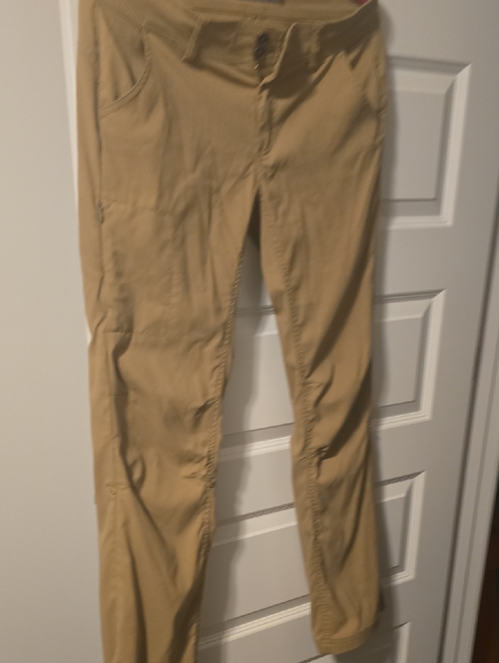 Prana Khaki Straight Leg Pants SZ 8